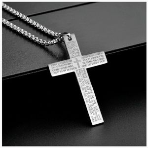 Stainless steel The Lord's prayer necklace